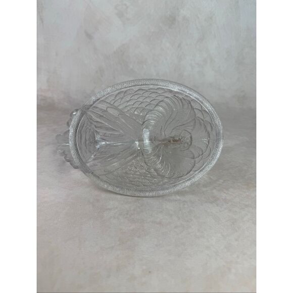 EAPG Antique Glass Challinor Taylor Rooster on Nest Hen on Nest Top Only - Picture 10 of 11